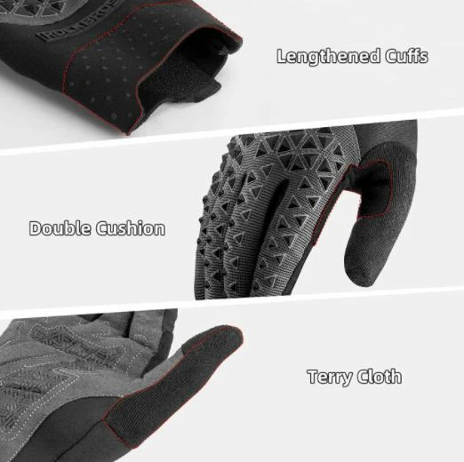 ROCKBROS Guantes MTB Ciclismo Pantalla Táctil SBR M-XXL Unisex - Imagen 8