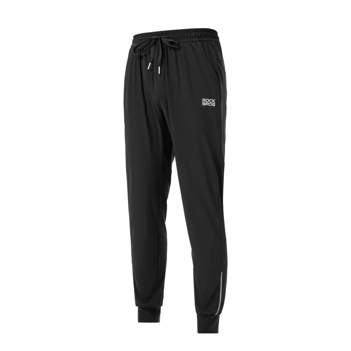 Pantalones de ciclismo para hombre con ajuste elástico y tiras de seguridad ROCKBROS - Imagen 2