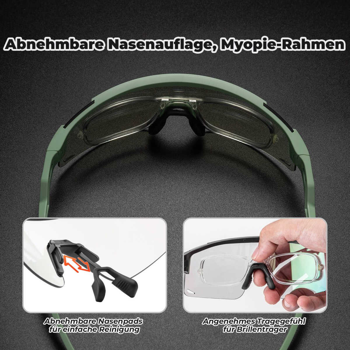 Gafas de ciclismo, fotocromáticas/polarizadas, resistentes al viento, protección UV, ROCKBROS - Imagen 8