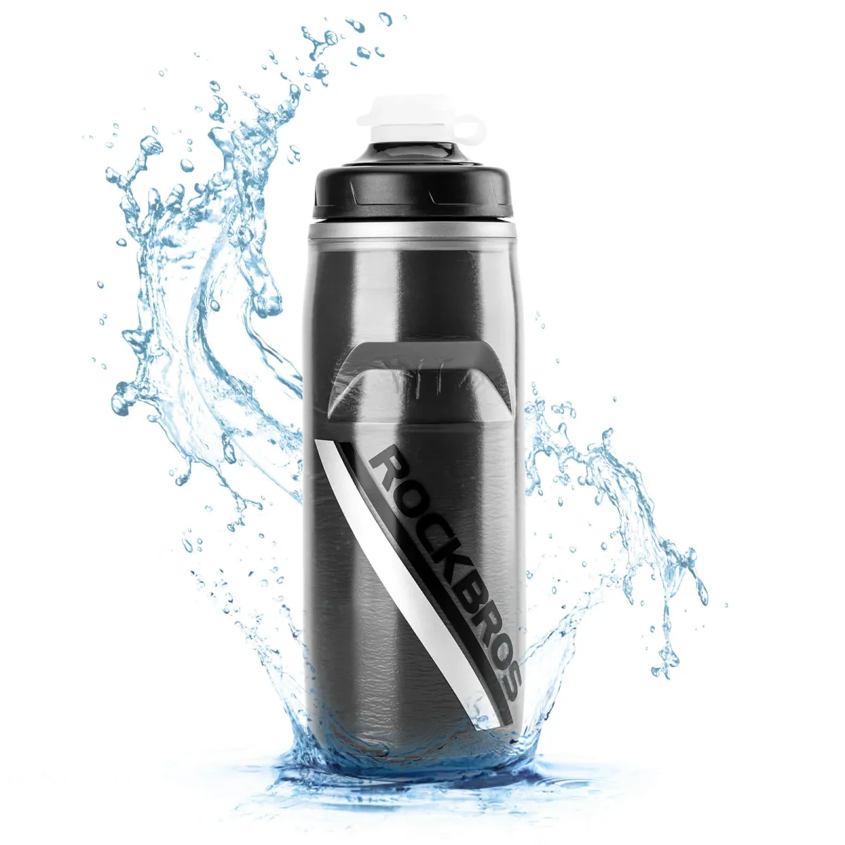 Botella de ciclismo de 620 ml, botella deportiva con función de enfriamiento de 5 horas, ROCKBROS - Imagen 3