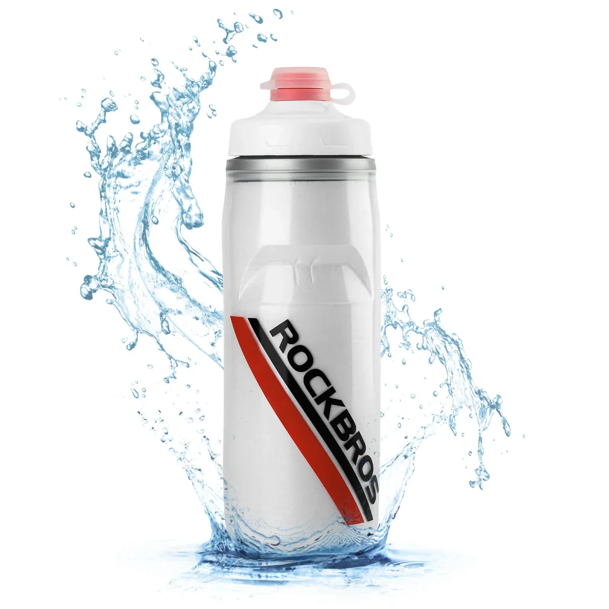 Botella de ciclismo de 620 ml, botella deportiva con función de enfriamiento de 5 horas, ROCKBROS - Imagen 2