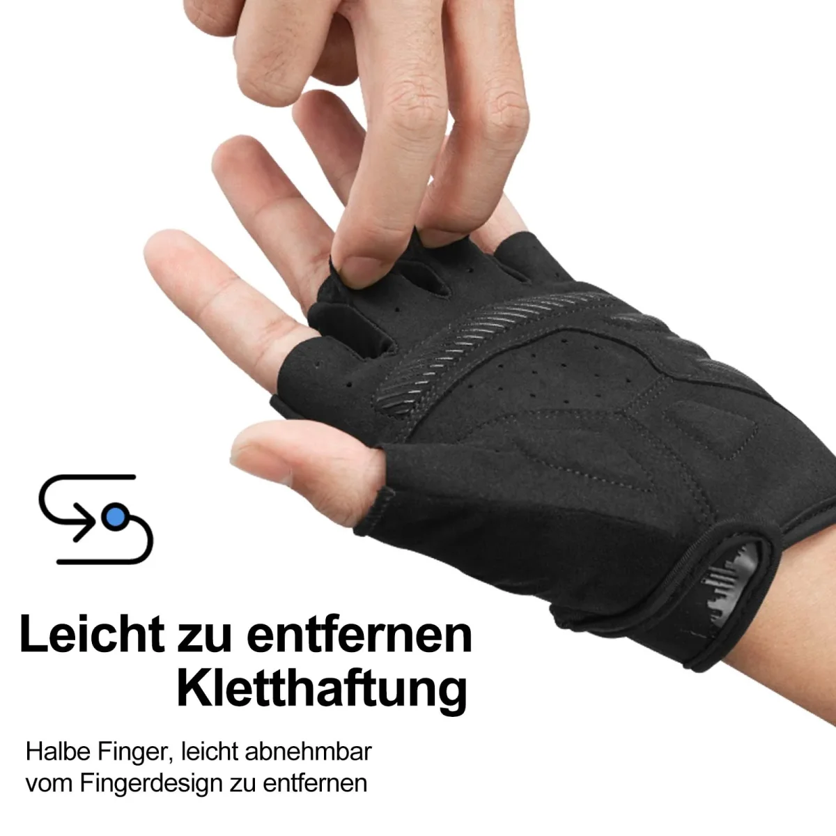 Guantes de equitación antideslizantes con dedos reflectantes, tallas S-XXL, ROCKBROS - Imagen 3