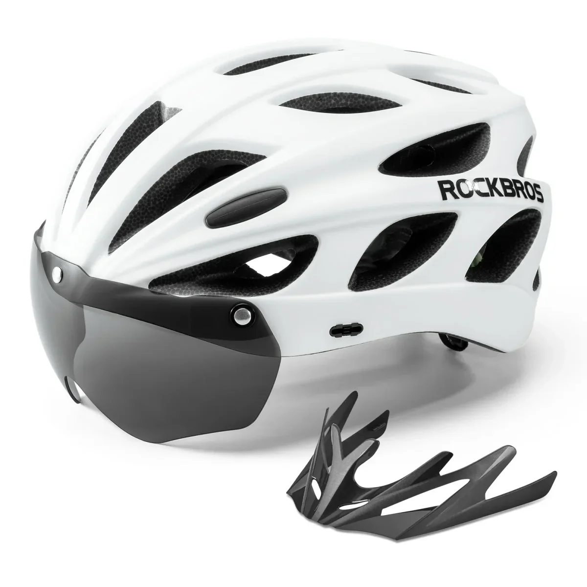 Casco de bicicleta para niños con gafas y visera magnéticas extraíbles integradas ROCKBROS - Imagen 3