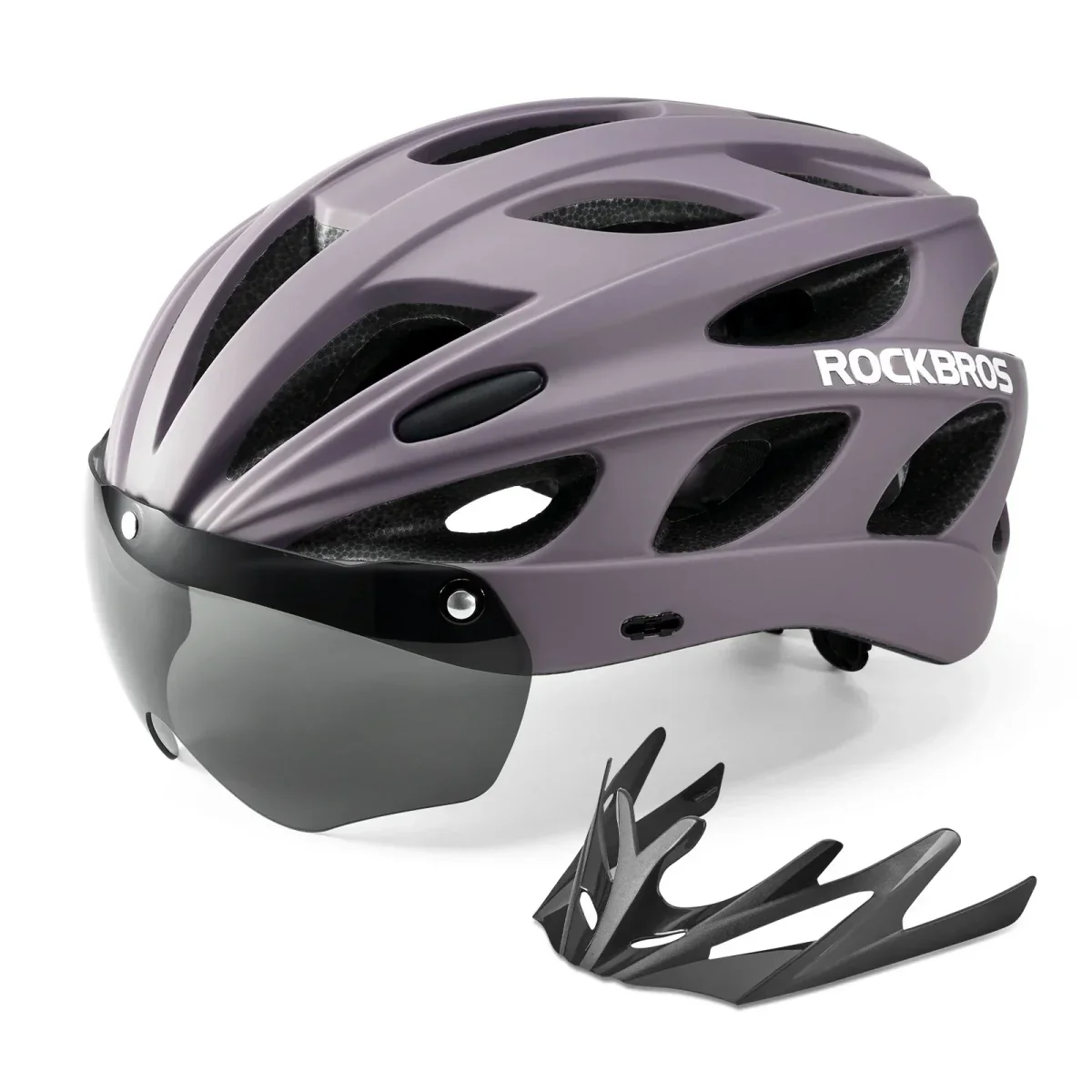 Casco de bicicleta para niños con gafas y visera magnéticas extraíbles integradas ROCKBROS - Imagen 5